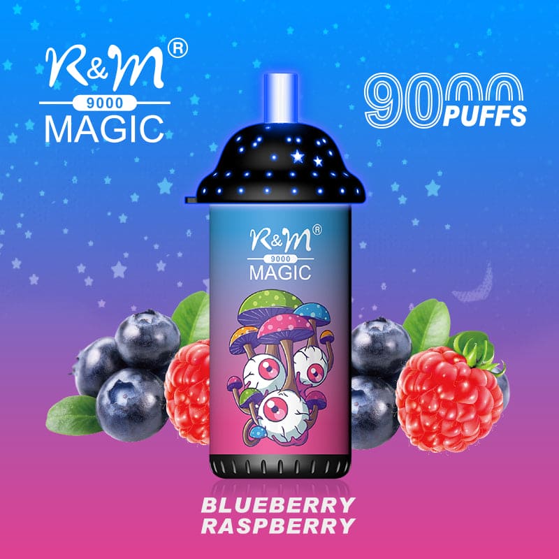 Blueberry Raspberry R&M Magic 9000 Puffs