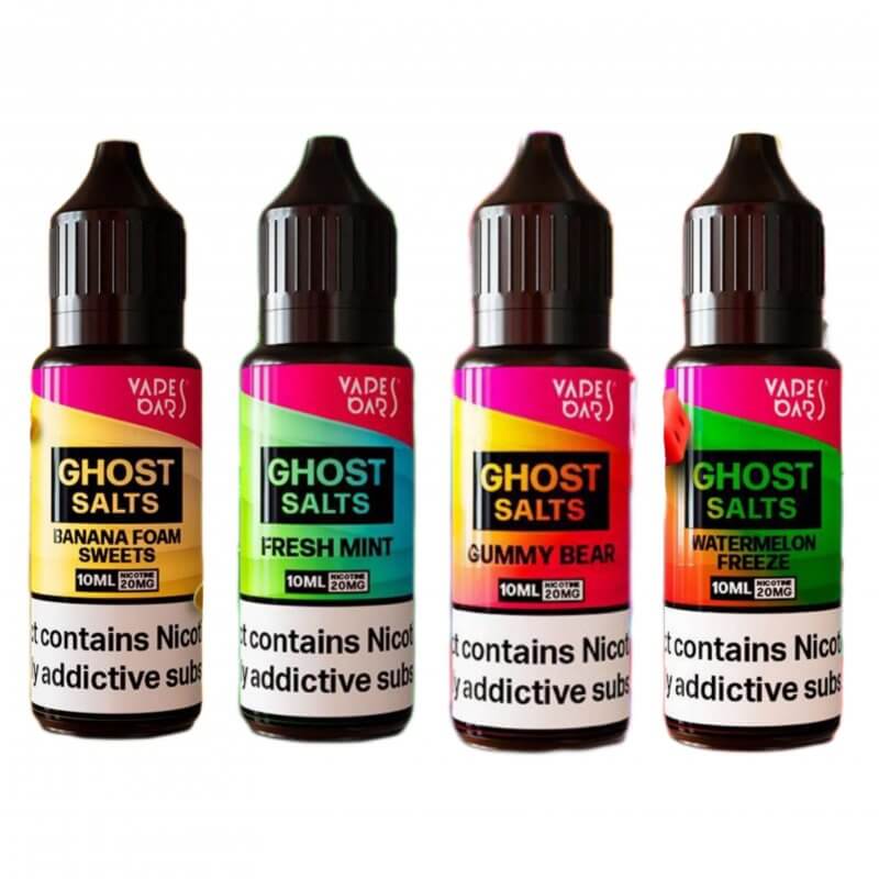 Vapes Bars Ghost Nic salts Red Apple Ice