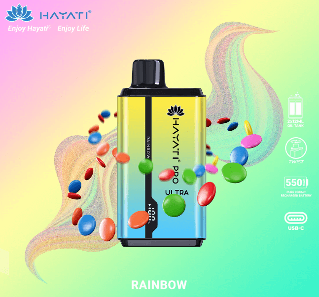 Hayati Pro Ultra 15000 puffs Vape Rainbow