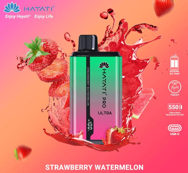 Hayati Pro Ultra 15000 puffs Vape Strawberry Watermelon