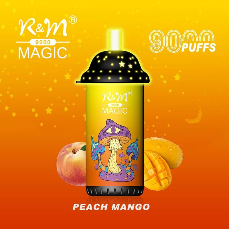 Peach Mango R&M Magic 9000 Puffs 