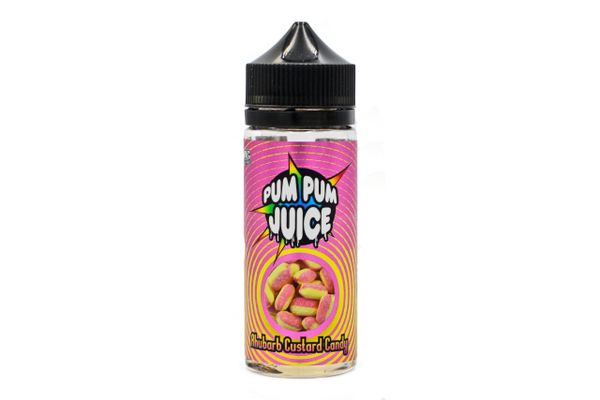 Pum Pum Rhubarb Custard Candy  120ml E Liquid Juice