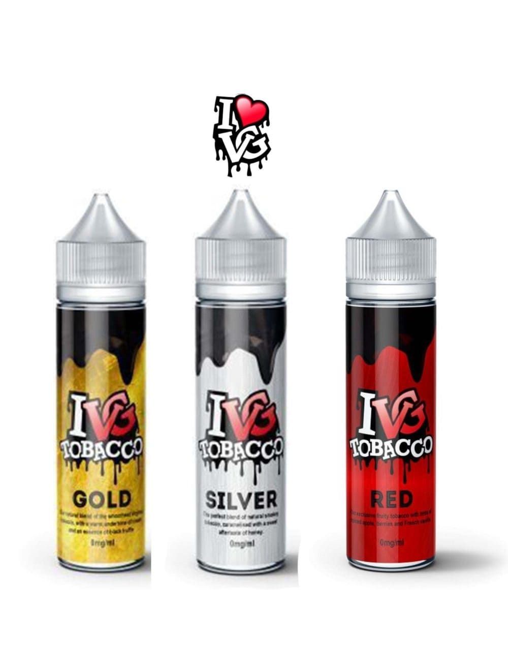 I VG Tobacco Premium e liquid by IVG eliquids 60ml All flavours 0mg 3mg 70/30