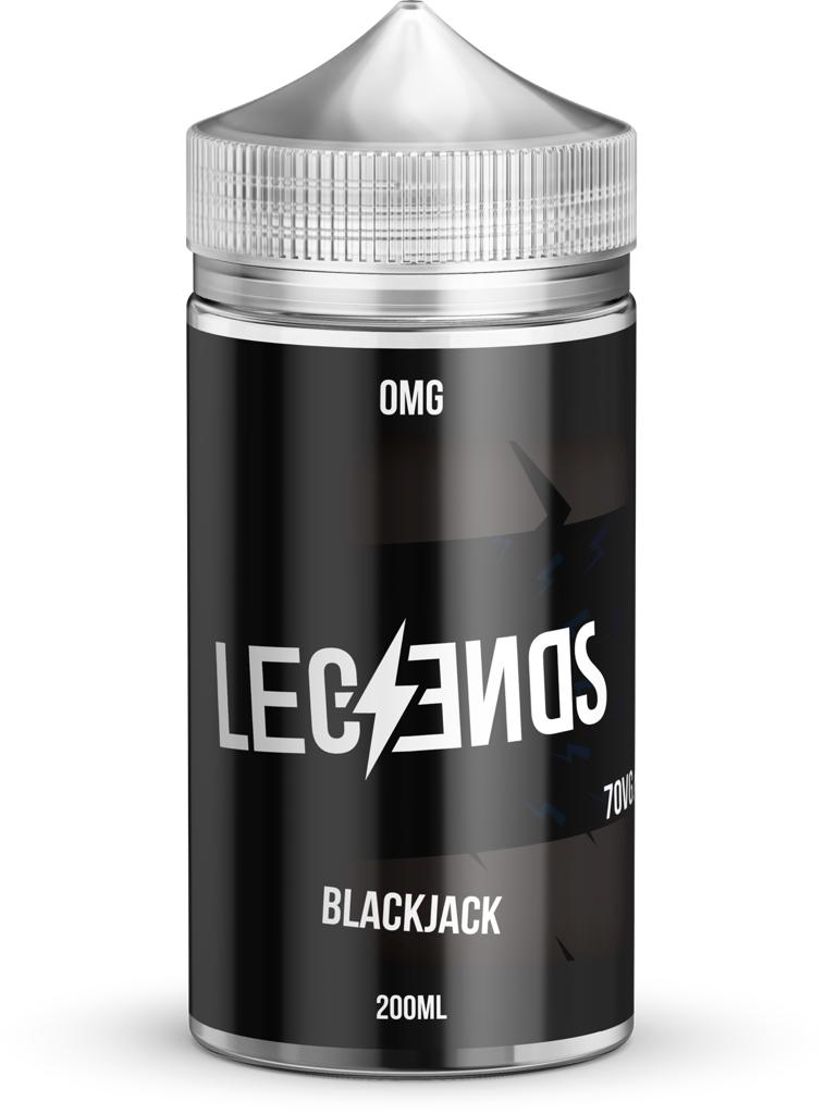Blackjack Vape Juice By Legends E-Liquid 0mg 200ml 70/30
