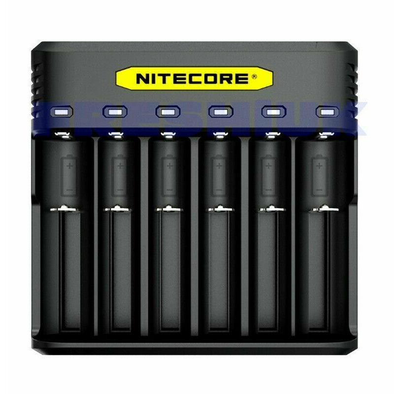 Nitecore Q-6 eCig Battery Charger CR123A 26650 20700 21700 18650