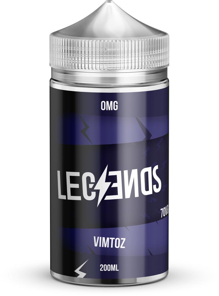 VIMTOZ Vape Juice By Legends E-Liquid 0mg 200ml 70/30