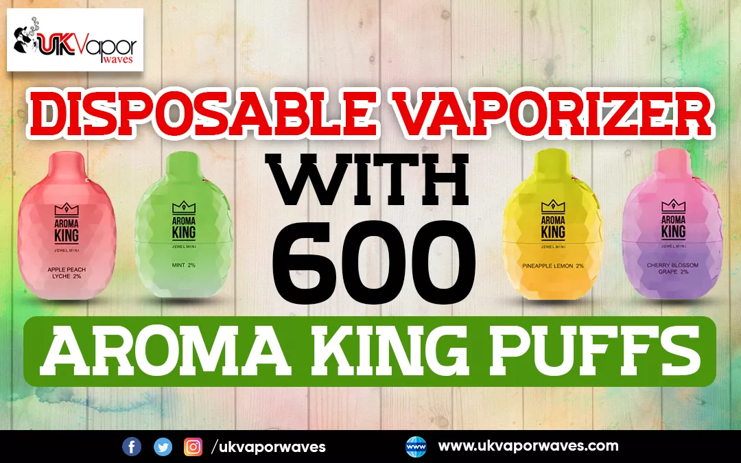 Disposable Vaporizer with 600 Aroma King Puffs