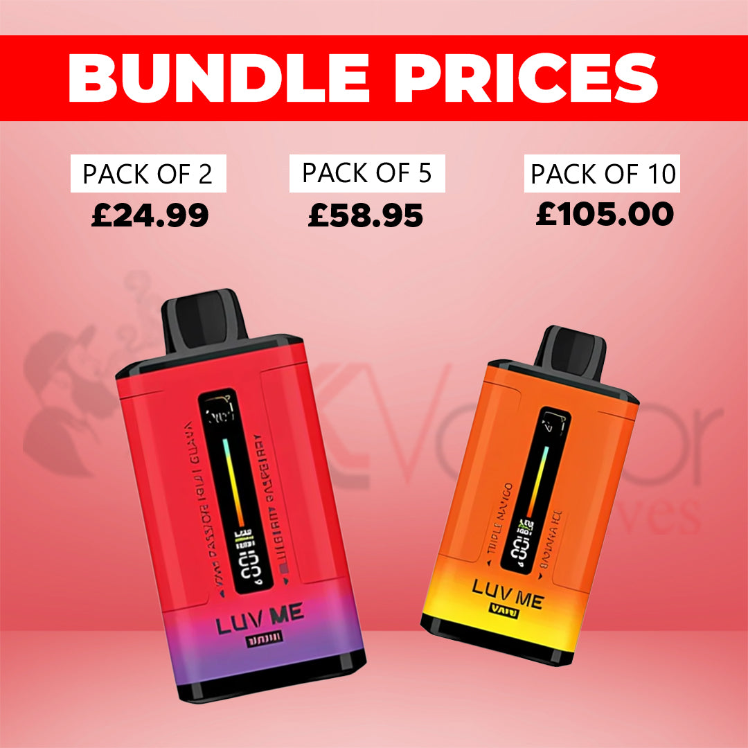Luv Me 30000 Puffs Prefilled Vape Kit Dual Flavor | Only 12.99 - Uk Vapor Waves Luv Me 30000 Puffs Prefilled Vape Kit Dual Flavor | Only 12.99 - Uk Vapor Waves