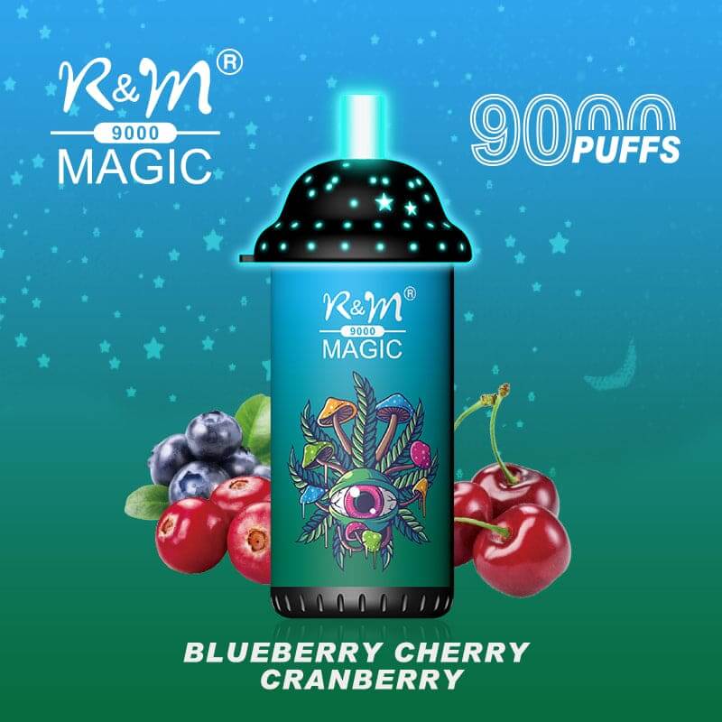 Blueberry Cherry Cranberry R&M Magic 9000 Puffs