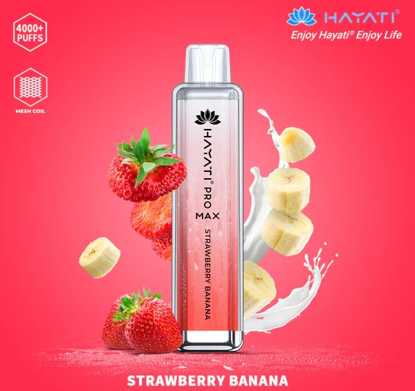 Hayati Pro Max 4000 Strawberry Banana Disposable