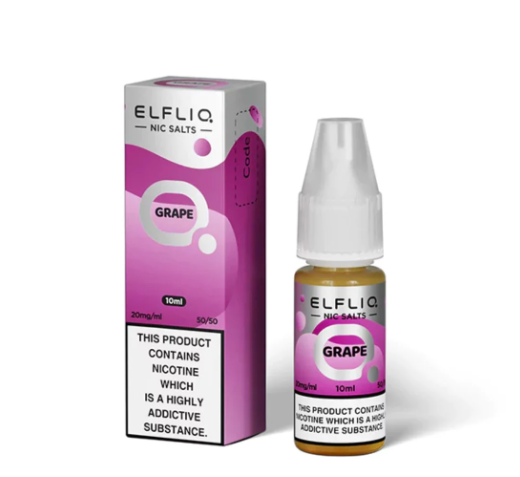 ELFLIQ ELF BAR Grape 10ml Nic Salts E-liquids