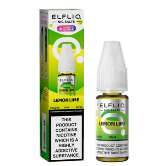 ELFLIQ ELF BAR Lemon Lime 10ml Nic Salts E-liquids