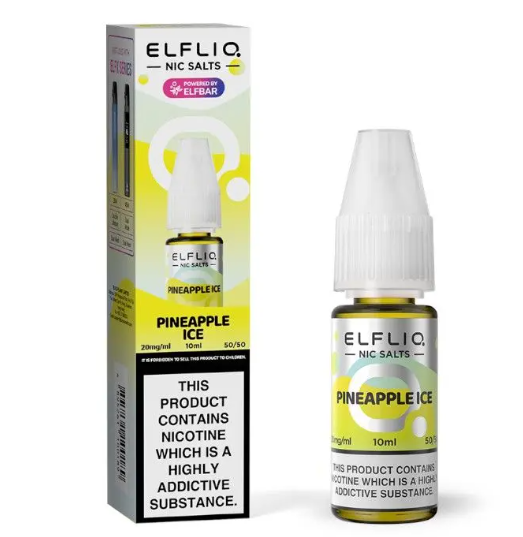 ELFLIQ ELF BAR Pineapple Ice 10ml Nic Salts E-liquids