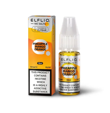 ELFLIQ ELF BAR Pineapple Mango Orange 10ml Nic Salts E-liquids