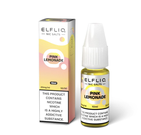 ELFLIQ ELF BAR Pink Lemonade 10ml Nic Salts E-liquids -£15.89