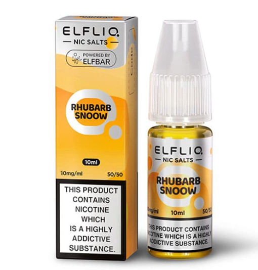 ELFLIQ ELF BAR Rhubarb Snoow 10ml Nic Salts E-liquids