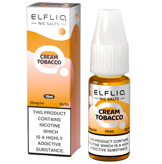 ELFLIQ ELF BAR Snoow Tobacco (Cream Tobacco) 10ml Nic Salts E-liquids