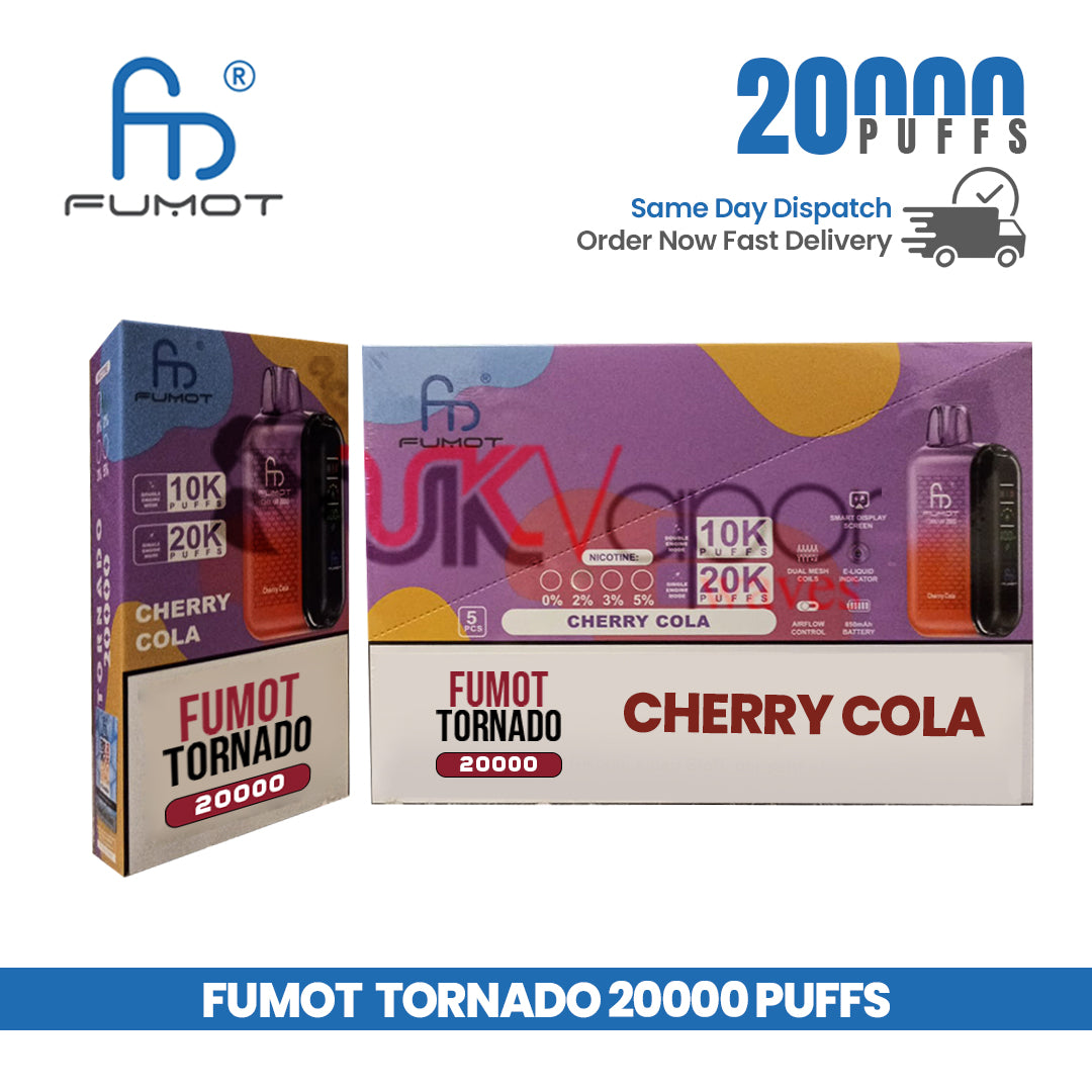 Fumot Tornado 20K Puffs Cherry Cola Vape Pen