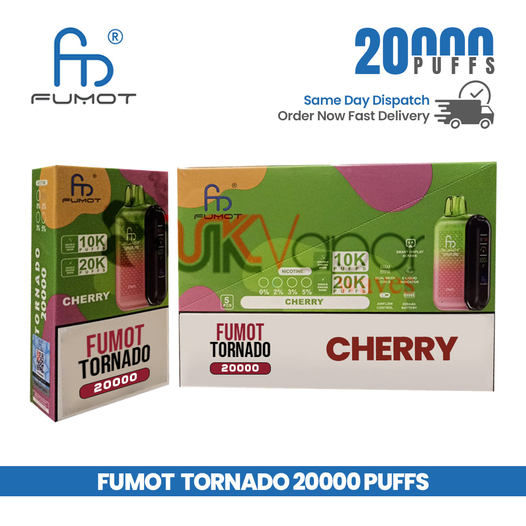 Cherry Fumot Tornado 20,000 Puff Vape Pen