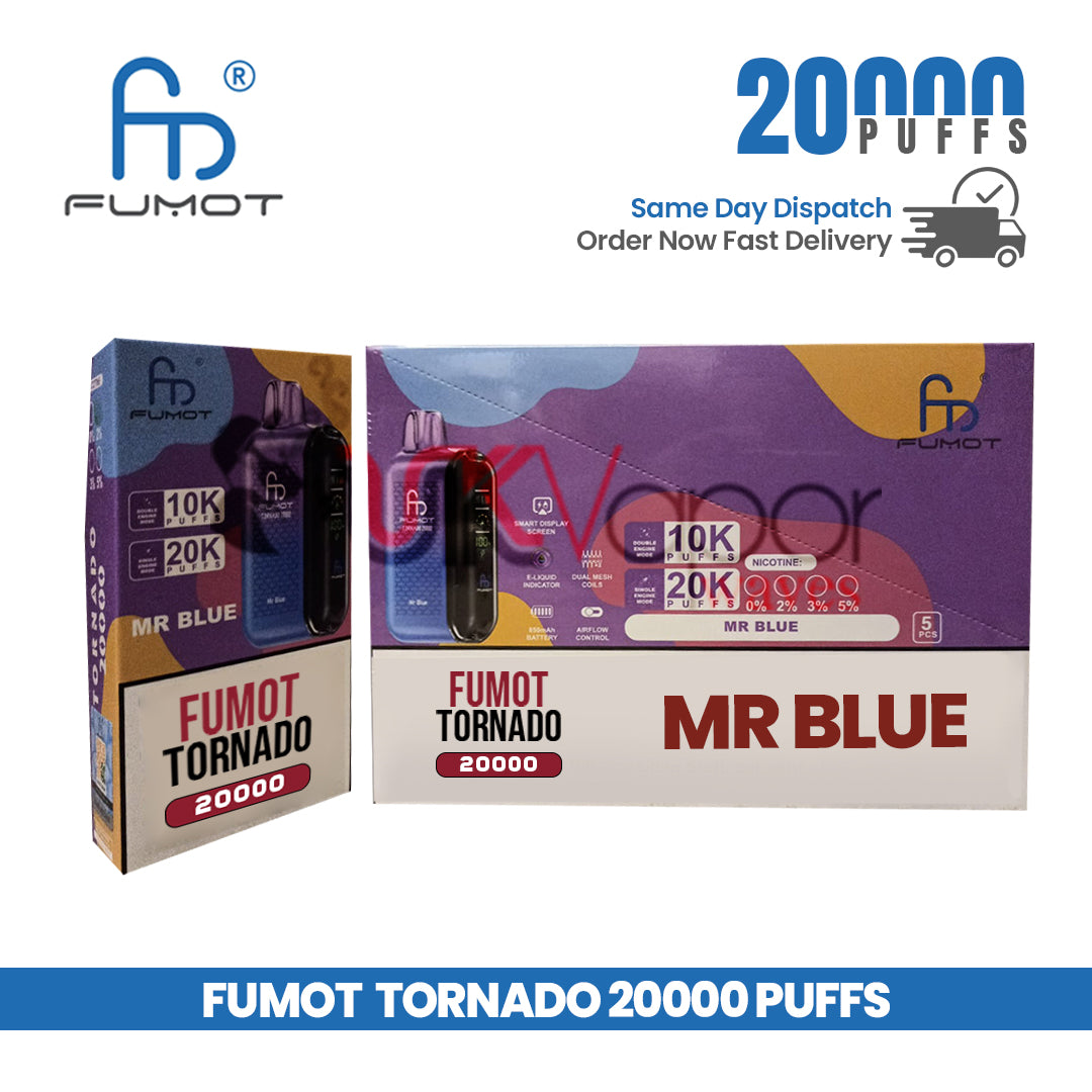 Mr Blue Fumot Tornado 20,000 Puff Disposable Kit