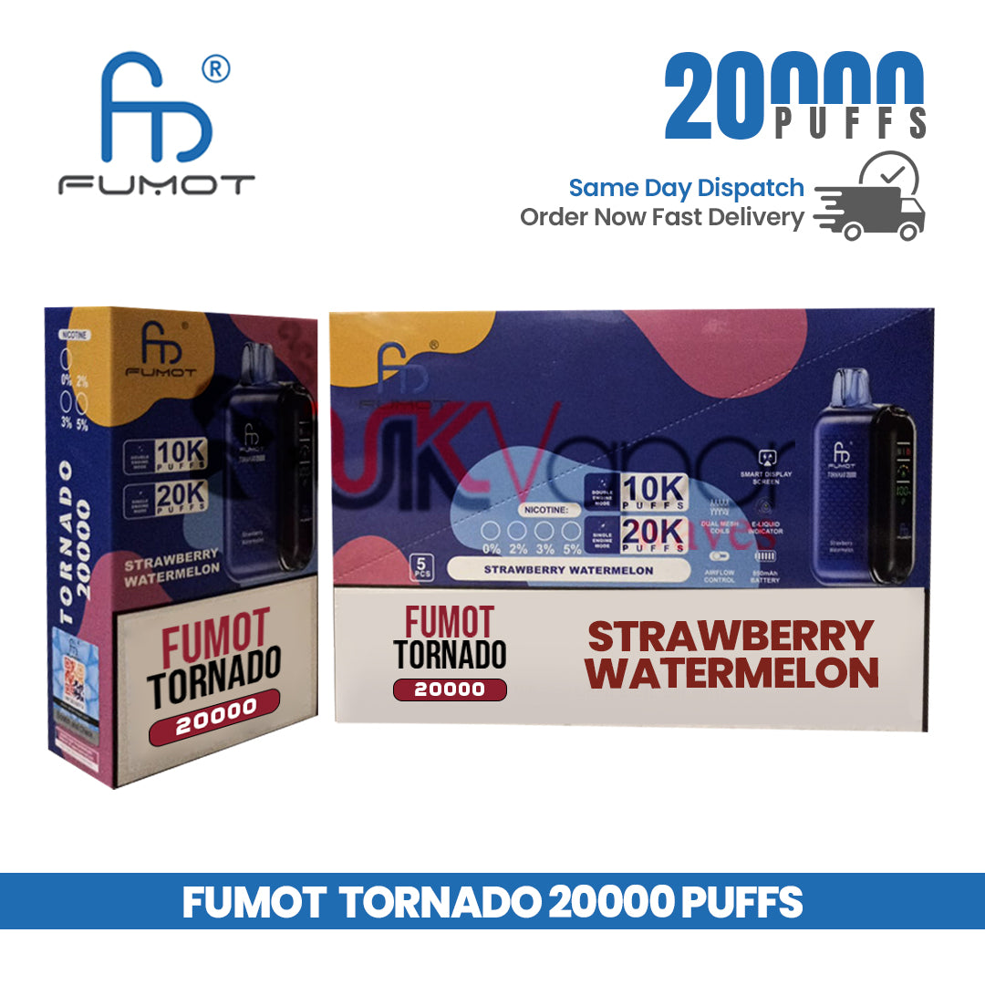 Fumot Tornado Strawberry Watermelon 20000 Puffs Vape Pen