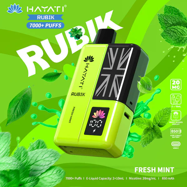 Hayati Rubik 7000. 7k Puffs Vape Kit - Lowest Price