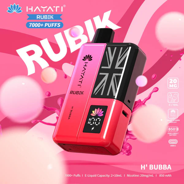 Hayati Rubik 7000. 7k Puffs Vape Kit - Lowest Price