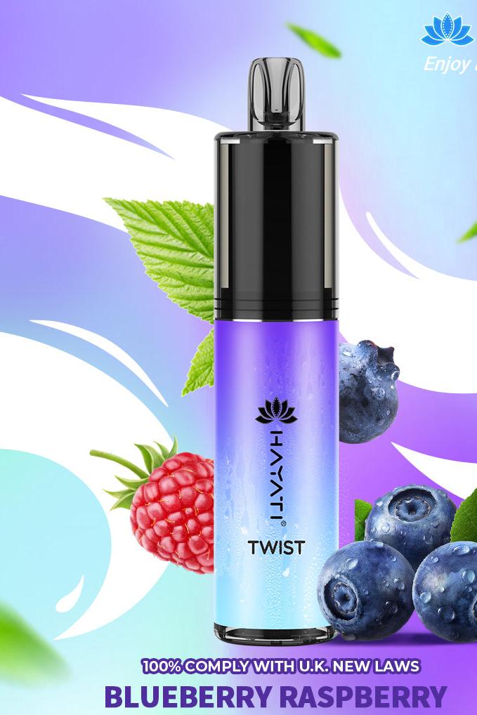 Blueberry Raspberry Hayati Twist 5000 Puffs Vape Bar