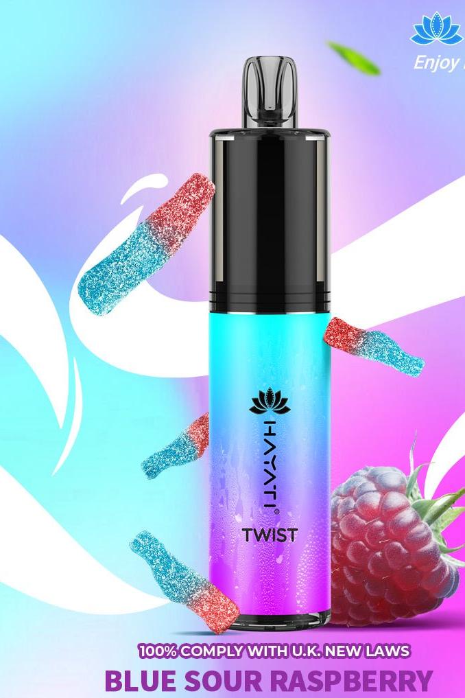 Blue Sour Raspberry Hayati Twist 5000 Vape Device