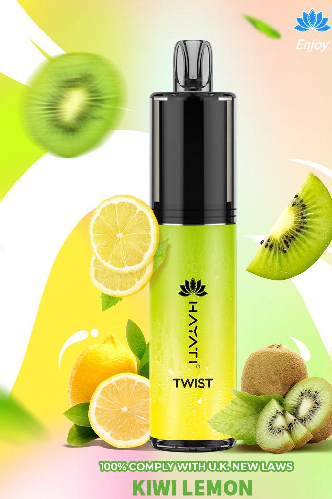 Kiwi Lemon Hayati Twist 5000 Puffs Vape Bar