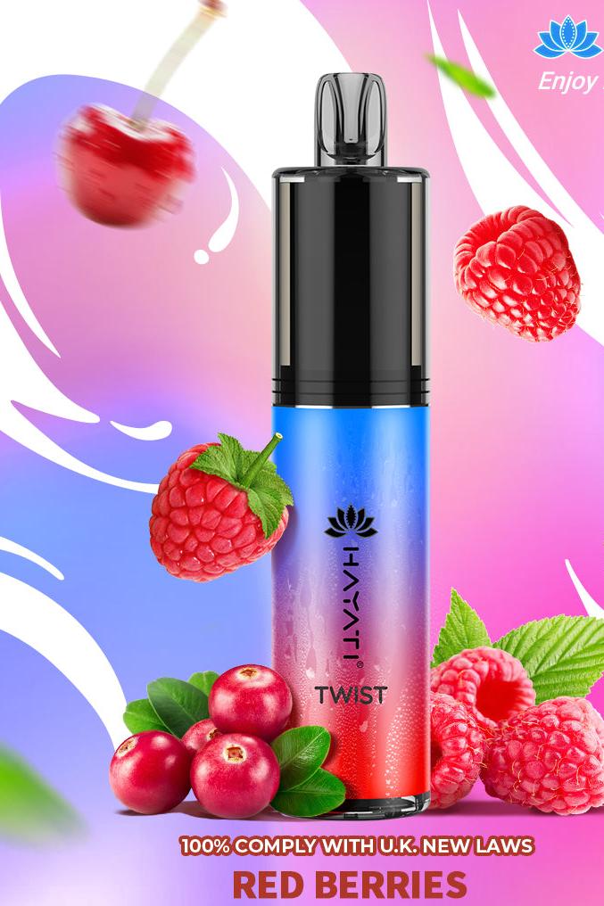 Red Berries Hayati Twist 5000 Puffs Vape Pod