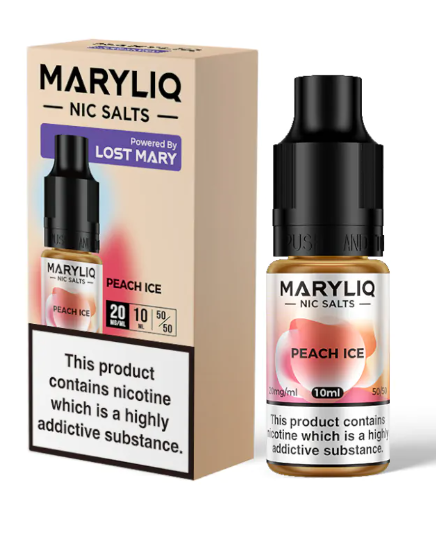 Lost Mary MaryLiq 10mg/20mg Peach Ice Nic Salt E-liquid-£2.49