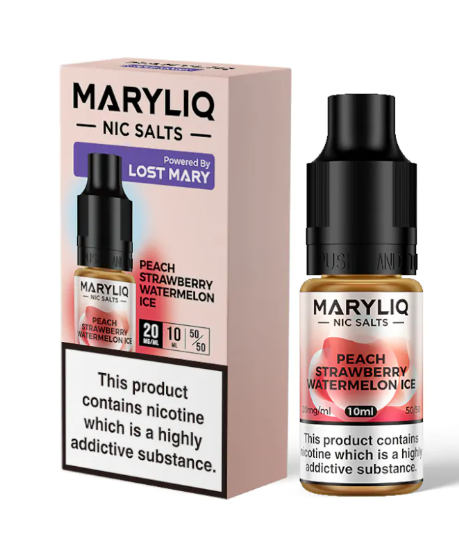 Lost Mary MARYLIQ Nic Salts - Peach Strawberry Watermelon Ice