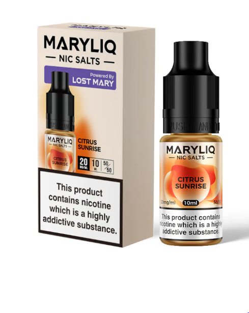 Lost Mary MaryLiq 10mg/20mg Citrus Sunrise Nic Salt E-liquid