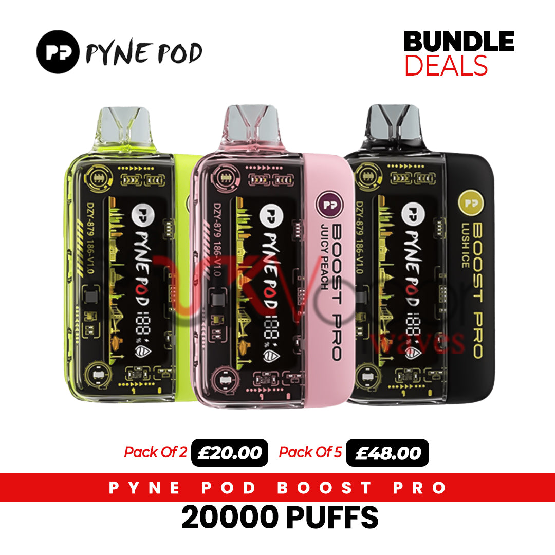 Pyne Pod Boost Pro 20000 Puffs Vape Pod device - Uk Vapor Waves Pyne Pod Boost Pro 20000 Puffs Vape Pod device - Uk Vapor Waves