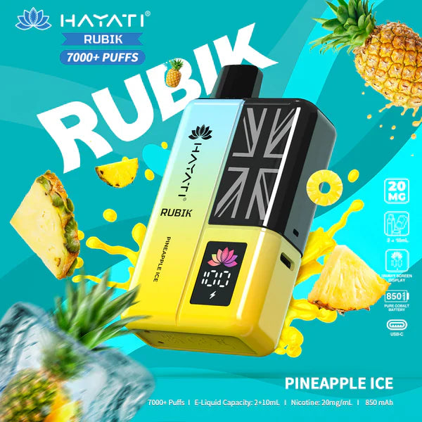 Hayati Rubik 7000. 7k Puffs Vape Kit - Lowest Price - Uk Vapor Waves Hayati Rubik 7000. 7k Puffs Vape Kit - Lowest Price - Uk Vapor Waves