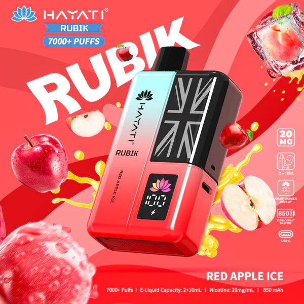 Hayati Rubik 7000. 7k Puffs Vape Kit - Lowest Price - Uk Vapor Waves