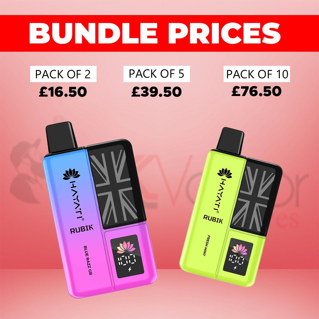Hayati Rubik 7000. 7k Puffs Vape Kit - Lowest Price - Uk Vapor Waves Hayati Rubik 7000. 7k Puffs Vape Kit - Lowest Price - Uk Vapor Waves