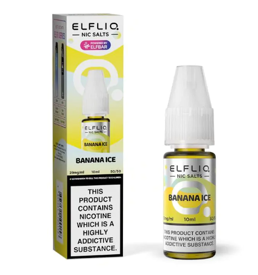 ELFLIQ ELF BAR Banana Ice 10ml Nic Salts E-liquids