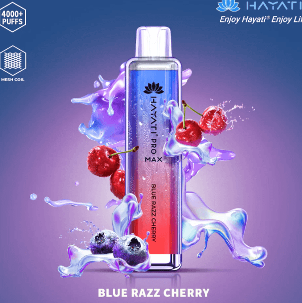 Hayati pro max 4000 crystal Bar Blue Razz Cherry
