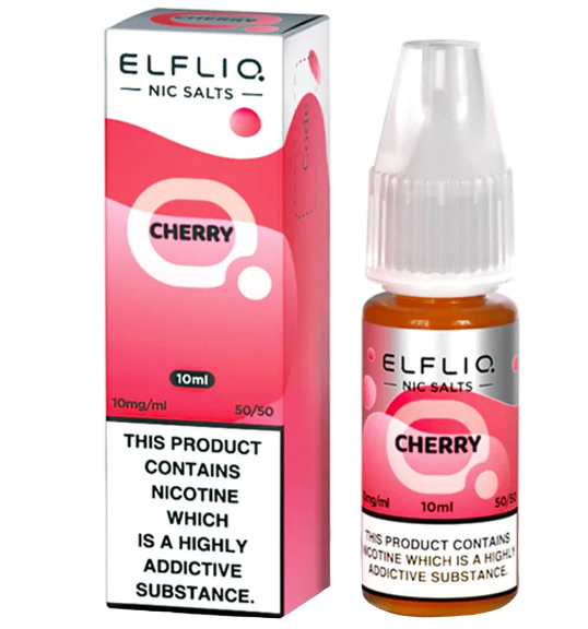 ELFLIQ ELF BAR Cherry 10ml Nic Salts E-liquids 