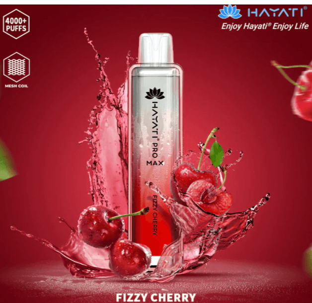 Hayati pro max 4000 crystal Bar Fizzy Cherry