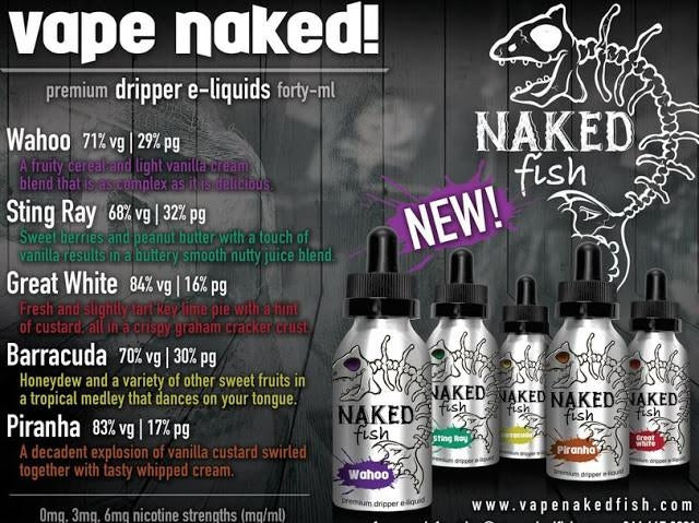 NAKED FISH PREMIUM VAPE ELIQUID  BOTTLE 50ML