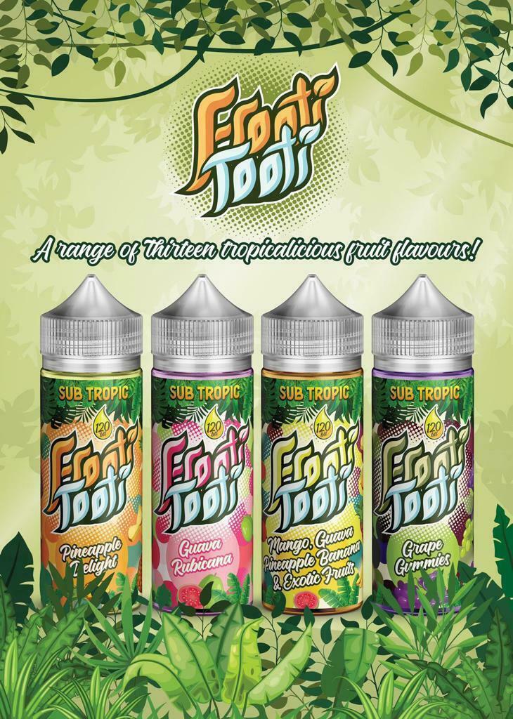 Frooti Tooti E Liquid Sub Tropic By Kingston Vape E Juice 0 MG 70%VG 30%PG