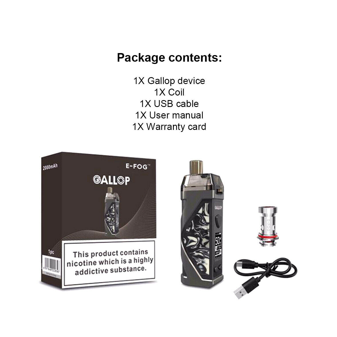 Horizon E-FOG GALLOP VAPE Pen ECIG Starter Kit COILS POD Nicotine STOP - Uk Vapor Waves Horizon E-FOG GALLOP VAPE Pen ECIG Starter Kit COILS POD Nicotine STOP - Uk Vapor Waves