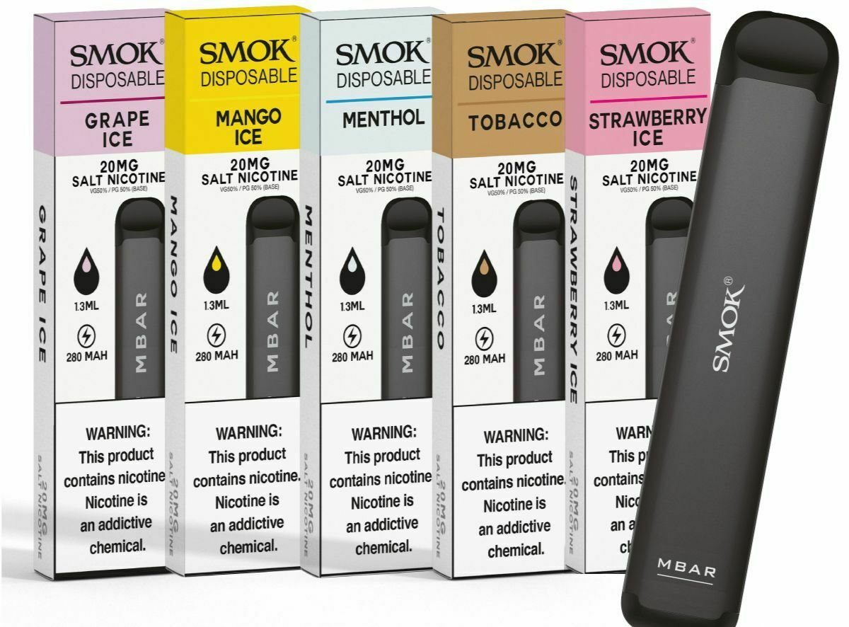 Smok MBAR Disposable Vape Pod Kit | 300 Puffs | All Flavours
