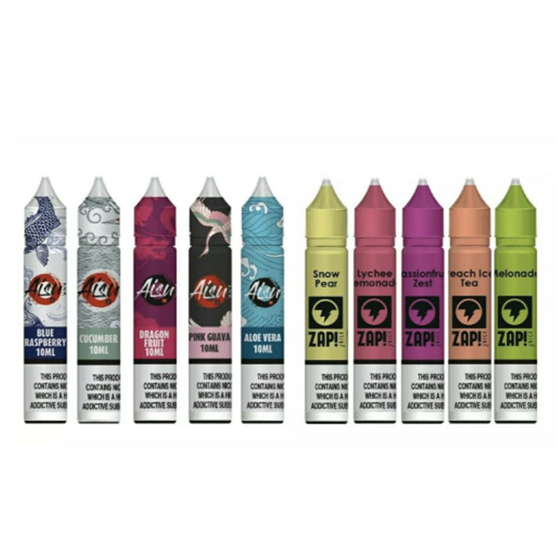Zap! Aisu 10 x 10ml Nic Salt 10mg/20mg VG/PG 50/50 All Flavors - Uk Vapor  Waves