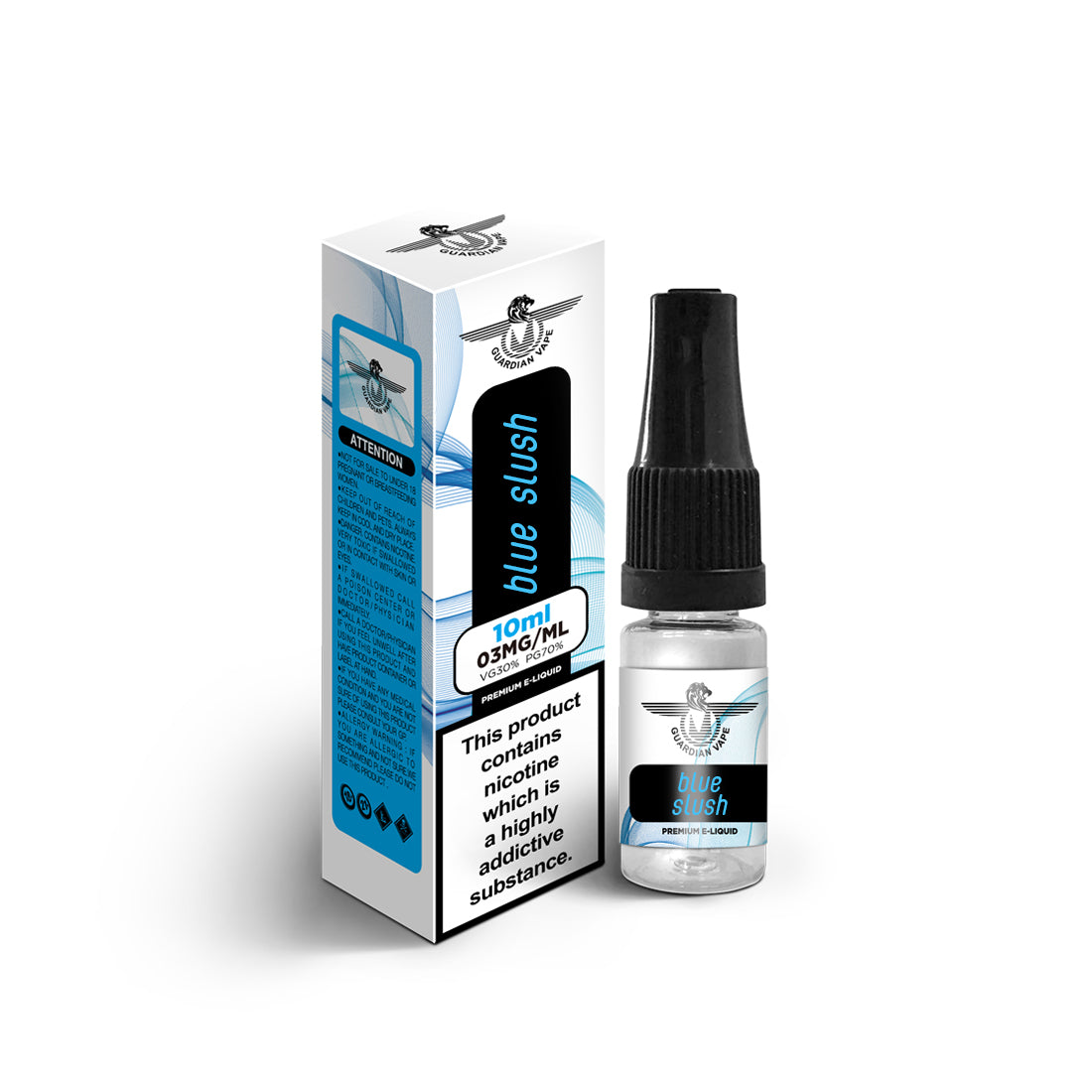 GUARDIAN LIQUID VAPE 10x10ML E LIQUID JUICE 0MG 30VG/70PG 3/6/12/18MG