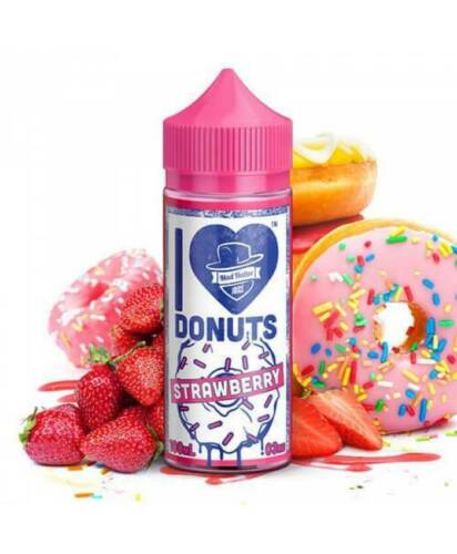 I LOVE DONUTS STRAWBERRY 80ML E-LIQUID BY MAD HATTER MIX SERIES