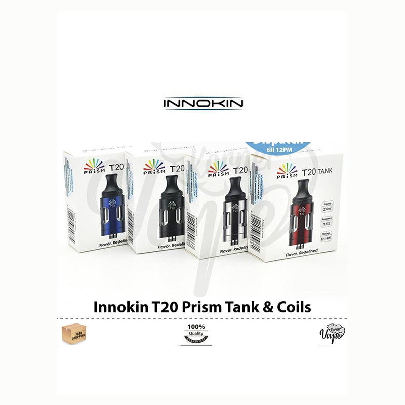 Authentic Innokin Endura Prism T20 Tank & Coils 2ml TPD All Colors
